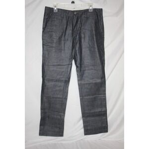 ISKO Men's 34 x 32 Made in Italy Old Skool Rigid Blue Button-Fly Pants